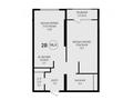 2-бөлмелі пәтер · 55.3 м² · 2/9 қабат, Каныша Сатпаева 90а/1 - 3 ОЧЕРЕДЬ, бағасы: ~ 43.6 млн ₸ в Алматы, Бостандыкский р-н — фото 2