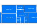 3-бөлмелі пәтер · 96.2 м² · 1/9 қабат, Курганская 2В, бағасы: 55 млн ₸ в Костанае — фото 2