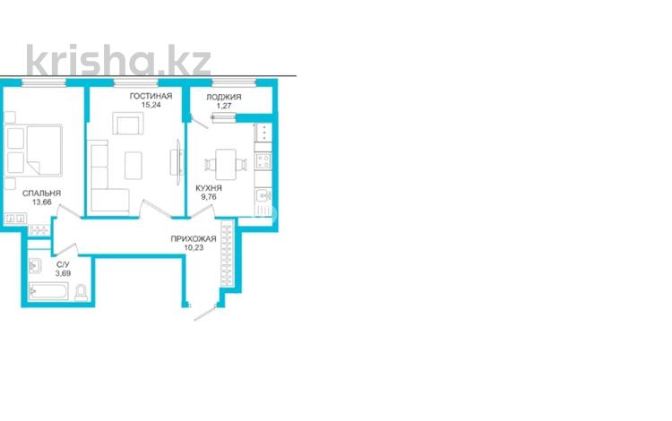 2-комнатная квартира, 54 м², 3/9 этаж, Казыбек би 15 за 25 млн 〒 в Астане, Нура р-н — фото 13
