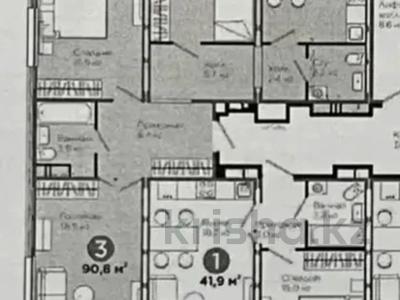 3-комнатная квартира · 91 м² · 9/14 этаж, Султан Бейбарс 29 — Бейбарыс Султан за 37.8 млн 〒 в Астане, Сарыарка р-н