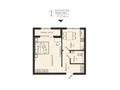 1-комнатная квартира · 41.9 м², улица Сакена Сейфуллина 7/2 за ~ 25.1 млн 〒 в Караганде, Казыбек би р-н — фото 3
