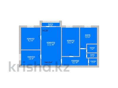 4-комнатная квартира, 61 м², 2/5 этаж, Г. Каирбекова 369 — Тауелсиздик за 22.5 млн 〒 в Костанае