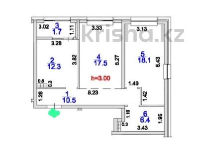 2-бөлмелі пәтер · 66.5 м² · 8/9 қабат, Турара Рыскулова — Момышулы, бағасы: 40.5 млн ₸ в Алматы, Алатауский р-н