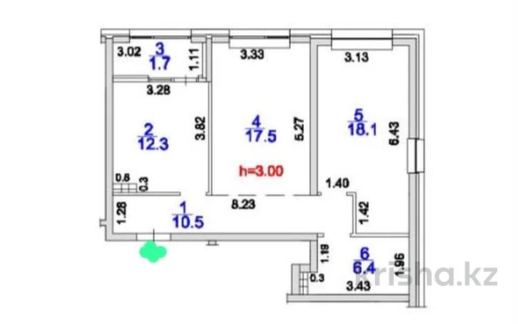 2-бөлмелі пәтер · 66.5 м² · 8/9 қабат, Турара Рыскулова — Момышулы, бағасы: 40.5 млн ₸ в Алматы, Алатауский р-н — фото 21