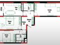 3-комнатная квартира · 90.43 м², Жошы Хан 12/1 — Сфера парк за 68 млн ₸ в Астане — фото 8