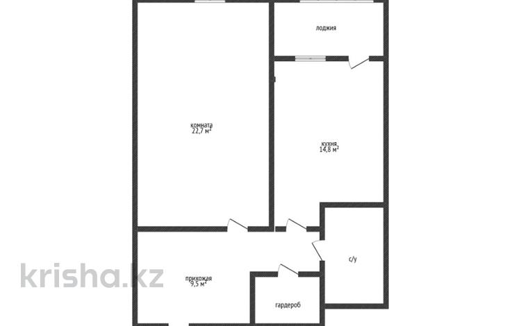 1-комнатная квартира · 54.8 м² · 4/9 этаж, Абая 101 за 36.9 млн ₸ в Костанае — фото 2