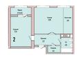 2-комнатная квартира · 64.03 м² · 4/9 этаж, Береке 15 за ~ 25 млн ₸ в Костанае
