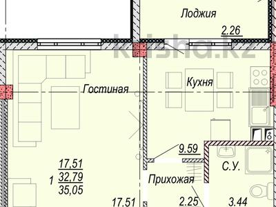 1-бөлмелі пәтер · 36 м² · 4/5 қабат, Республика 1/1а 1/1а — Алтын дала, бағасы: 12 млн ₸ в Косшы