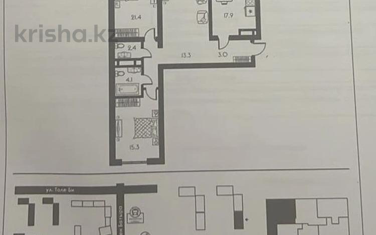 3-комнатная квартира, 104 м², 15/16 этаж, Утеген батыра за 46 млн 〒 в Алматы, Ауэзовский р-н — фото 2