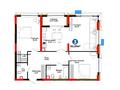 3-бөлмелі пәтер · 92.85 м², ул. Туран, бағасы: ~ 60.4 млн ₸ в Астане, Есильский р-н — фото 3
