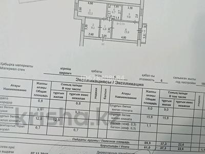 3-комнатная квартира, 61 м², 5/6 этаж, Назарбаева — Шажимбаева за 25.5 млн 〒 в Петропавловске