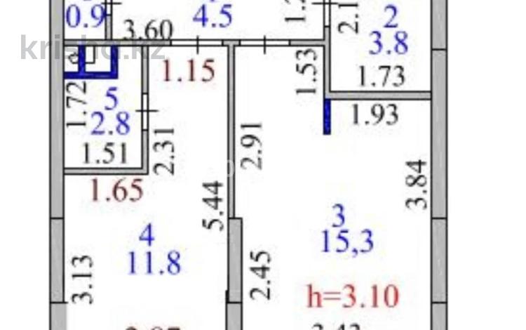 2-комнатная квартира · 42 м² · 9/14 этаж, Шамши Калдаяков 16 — Станция LRT Театр за 45 млн ₸ в Астане, Сарайшык р-н — фото 2