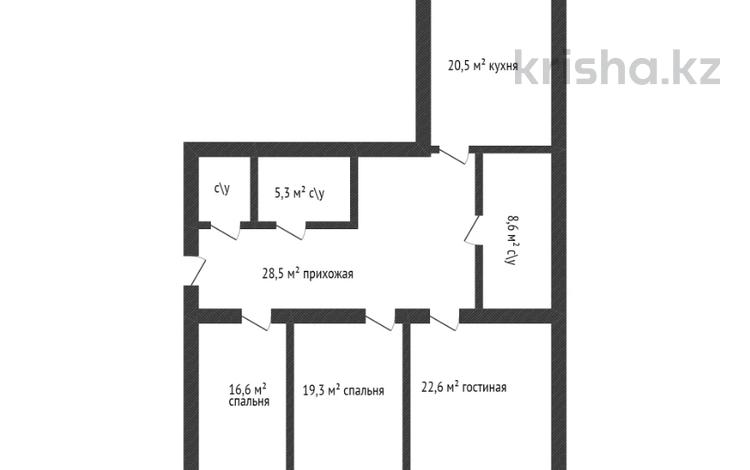 3-комнатная квартира, 130 м², 1/5 этаж, Батыс-2