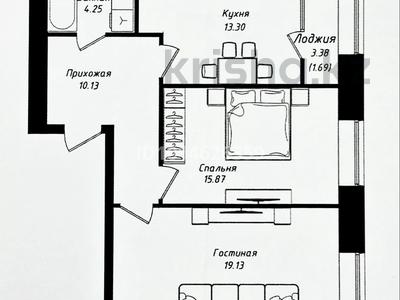 2-бөлмелі пәтер · 64.37 м² · 10/12 қабат, Чингиз Айтматов 77/11, бағасы: 29.2 млн ₸ в Астане, Сарыарка р-н
