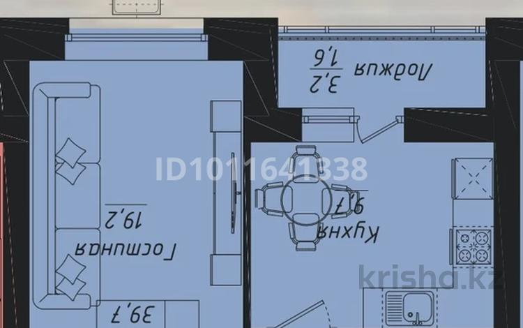1-бөлмелі пәтер · 39.7 м² · 7/9 қабат, Улы Дала 40 — Проспект Улы Дала пересечение улицы Толе би, бағасы: 23.5 млн ₸ в Астане, Нура р-н — фото 6