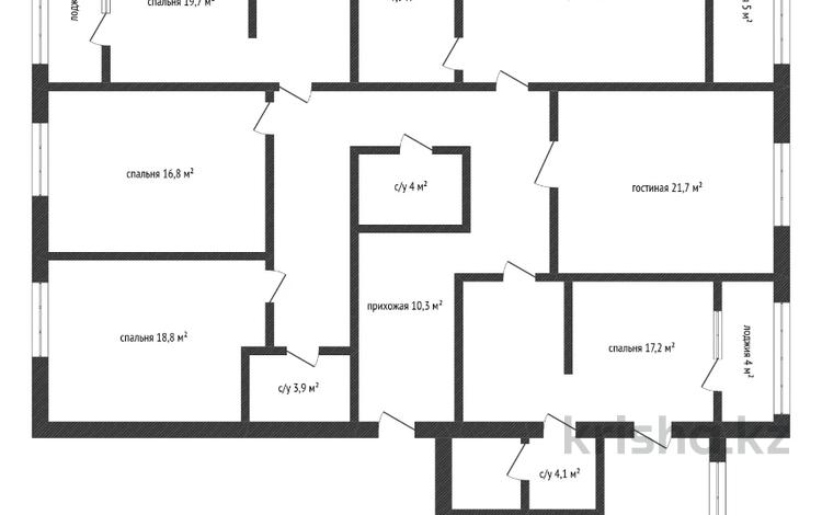 5-комнатная квартира · 180.9 м² · 7/10 этаж, Акана Серэ 188 за 41.4 млн ₸ в Кокшетау — фото 2