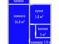 1-бөлмелі пәтер · 30 м² · 2/5 қабат, Майлина 18, бағасы: 10.9 млн ₸ в Костанае — фото 2