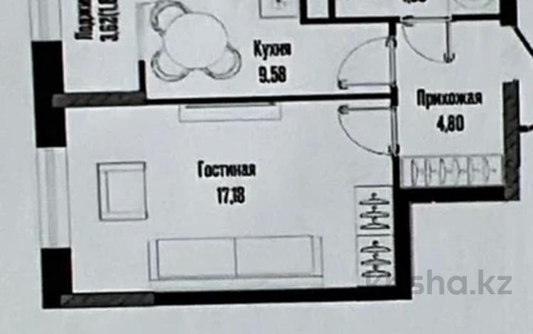 1-бөлмелі пәтер · 38.6 м² · 21/21 қабат, Жошы хан 12/1, бағасы: 26 млн ₸ в Астане, Есильский р-н — фото 33