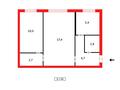 2-бөлмелі пәтер · 43.5 м² · 1/4 қабат, пр. Момышулы, бағасы: 8.5 млн ₸ в Темиртау — фото 13