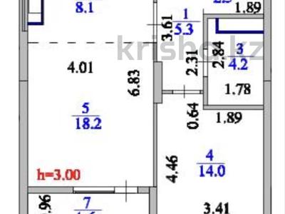 2-комнатная квартира · 54 м² · 21/22 этаж, проспект Аль-фараби 3 за 43.9 млн ₸ в Астане, Есильский р-н
