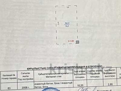 Паркинг · 16.2 м² · Д. Кунаева 35 — Конаева / Туркестан за 1.6 млн ₸ в Астане, Есильский р-н