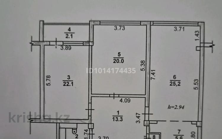 3-бөлмелі пәтер · 94.3 м² · 3/11 қабат, Жетісу-3 ш/а. 64 — Магнум, 117 школа, машине 160, бағасы: 69.9 млн ₸ в Алматы, Ауэзовский р-н — фото 2