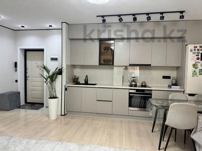 2-бөлмелі пәтер · 56.6 м² · 1/9 қабат, мкрн Думан-2, бағасы: 49 млн ₸ в Алматы