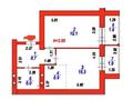 2-бөлмелі пәтер · 57.7 м² · 4/12 қабат, ​Улица Шамши Калдаяков 46 — Шамши Калдаякова - Каршыга Ахмедьярова.новый мост улы Дала., бағасы: ~ 23.1 млн ₸ в Астане, Сарайшык р-н — фото 5