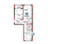 2-бөлмелі пәтер · 74.79 м², Бухар жырау 33/2, бағасы: ~ 66.3 млн 〒 в Астане, Есильский р-н — фото 3