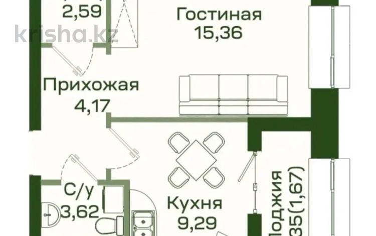 1-бөлмелі пәтер · 37 м² · 8/9 қабат, Улы Дала 38 — Горашая цена, бағасы: 24.5 млн ₸ в Астане, Нура р-н — фото 5