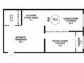 2-комнатная квартира · 78.5 м² · 9/9 этаж, Каныша Сатпаева 90а/1 БЕЗ КОМИССИИ за ~ 54 млн ₸ в Алматы, Бостандыкский р-н — фото 2