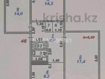 3-бөлмелі пәтер · 70.2 м² · 3/5 қабат, 17-шағынаудан 1, бағасы: 27 млн ₸ в Шымкенте, Аль-Фарабийский р-н