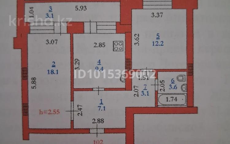 2-комнатная квартира · 57 м² · 4/9 этаж, Нур Актобе 20Г/1 за 16 млн ₸ — фото 2
