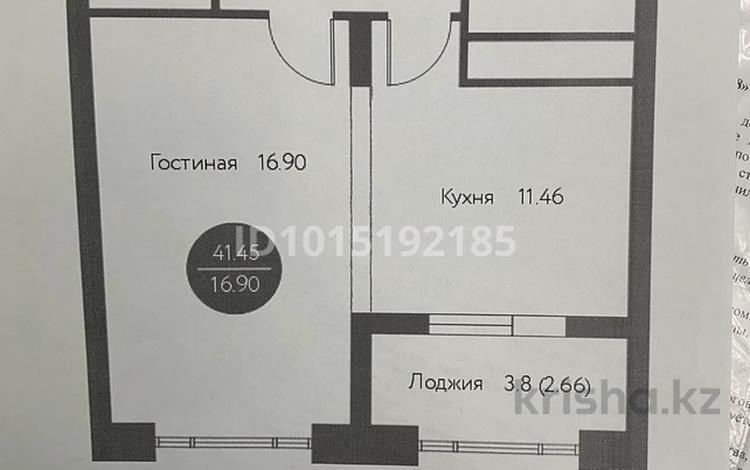 1-комнатная квартира · 41.45 м² · 3/9 этаж, Нажимеденова 29 — Нәжiмеденова и А426 за 21.5 млн ₸ в Астане, Алматы р-н — фото 2