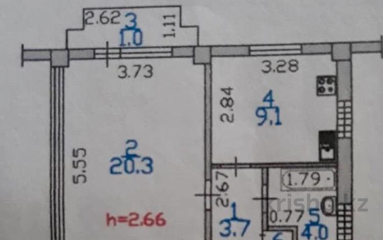 1-комнатная квартира · 38.7 м² · 4/5 этаж, мкр Орбита-3 — Мустафина за 27.3 млн ₸ в Алматы, Бостандыкский р-н — фото 2