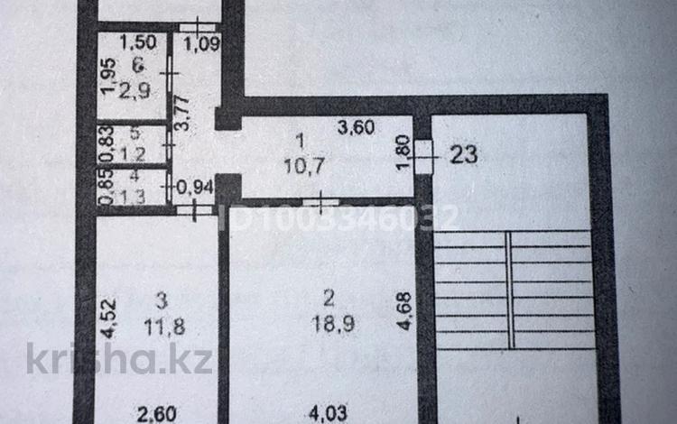 2-бөлмелі пәтер · 54.5 м² · 1/3 қабат, Азаттык 72, бағасы: 12.5 млн ₸ в Атырау — фото 2