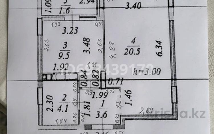 1-комнатная квартира, 40 м², 6/9 этаж, Фариза Онгарсынова 6/2 — Пересечение улиц Рыскулова Кайсенова