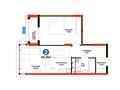 2-комнатная квартира · 53.15 м² · 6/12 этаж, Хусейн бен Талал 1, 11/1-2 за 32.5 млн ₸ в Астане, Нура р-н