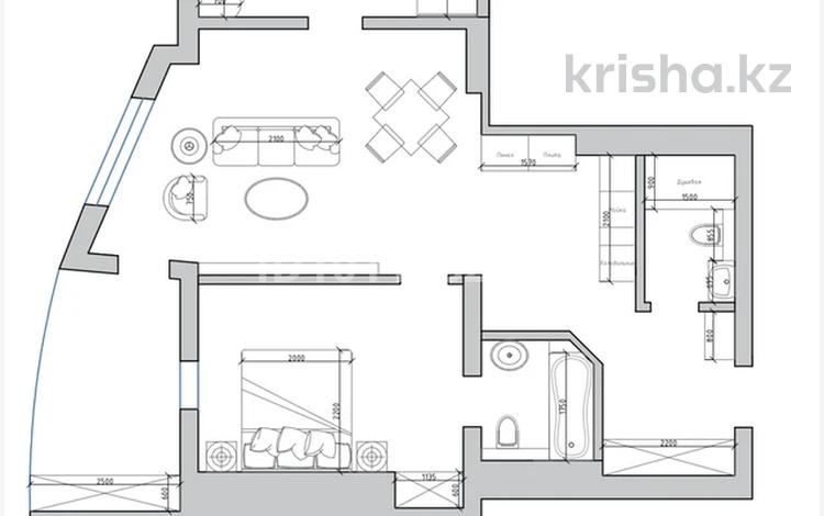 3-бөлмелі пәтер · 89 м² · 17/18 қабат, Торайгырова 1/2 — Айманова, бағасы: 65 млн ₸ в Павлодаре — фото 2