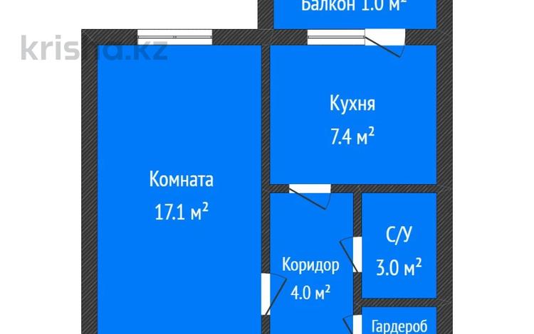 1-бөлмелі пәтер · 34 м² · 5/5 қабат, 8-й Микрорайон 6, бағасы: 15.7 млн ₸ в Костанае — фото 3