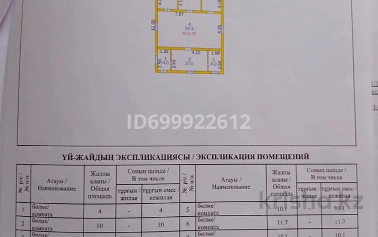 Отдельный дом · 3 комнаты · 100 м² · 6 сот., Массив восточный 483/3 — Шағын маркет ерасыл за 19 млн ₸ в Семее — фото 2