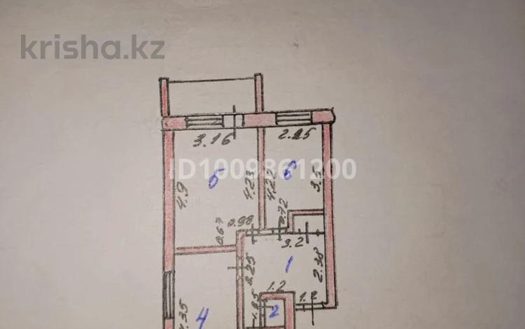 2-бөлмелі пәтер · 50 м² · 2/2 қабат, Институтская 4 — ЦОН школы, бағасы: 10 млн ₸ в Бишкуле — фото 2