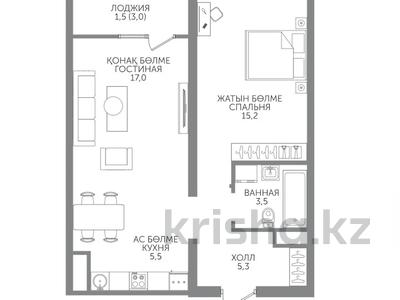 2-бөлмелі пәтер · 49 м² · 4/12 қабат, Райымбека 210/27, бағасы: 38 млн ₸ в Алматы