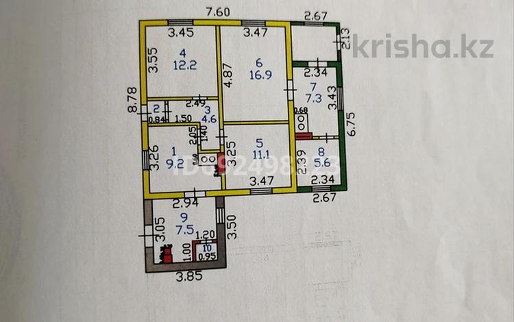Отдельный дом • 3 комнаты • 76.3 м² • 6.5 сот., 7я линия 48 за 7 млн 〒 в Семее — фото 2