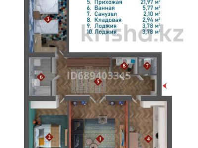 3-бөлмелі пәтер, 126.12 м², 7/7 қабат, Мкр Самал 3, бағасы: 20 млн 〒 в Жанаозен