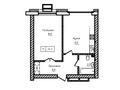 1-комнатная квартира · 45.2 м², просп. Кошкарбаева 54/3 за ~ 28.8 млн ₸ в Астане, Сарайшык р-н — фото 3