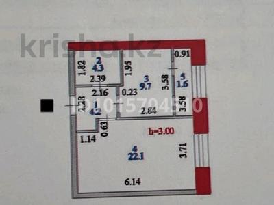 1-бөлмелі пәтер · 42 м² · 2/12 қабат, Жубан Молдагалиев 6г, бағасы: 25 млн ₸ в Астане, Нура р-н