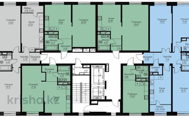 3-комнатная квартира · 95 м² · 10/12 этаж, Сейфулина 469а​ за 56.5 млн 〒 в Алматы, Алмалинский р-н — фото 2