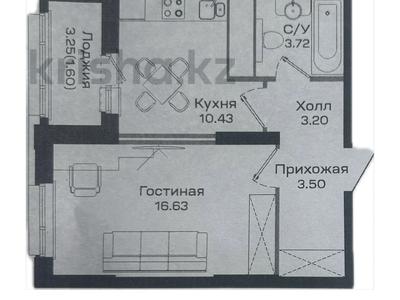 1-бөлмелі пәтер · 37 м² · 10/16 қабат, Сафуан Шаймерденов 4/1, бағасы: 23 млн ₸ в Астане, Сарайшык р-н