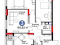 3-комнатная квартира · 80 м² · 6/20 этаж, Төле би 30 — Барыс Арена, Астана Арена, Туран за 58 млн ₸ в Нура р-н — фото 4